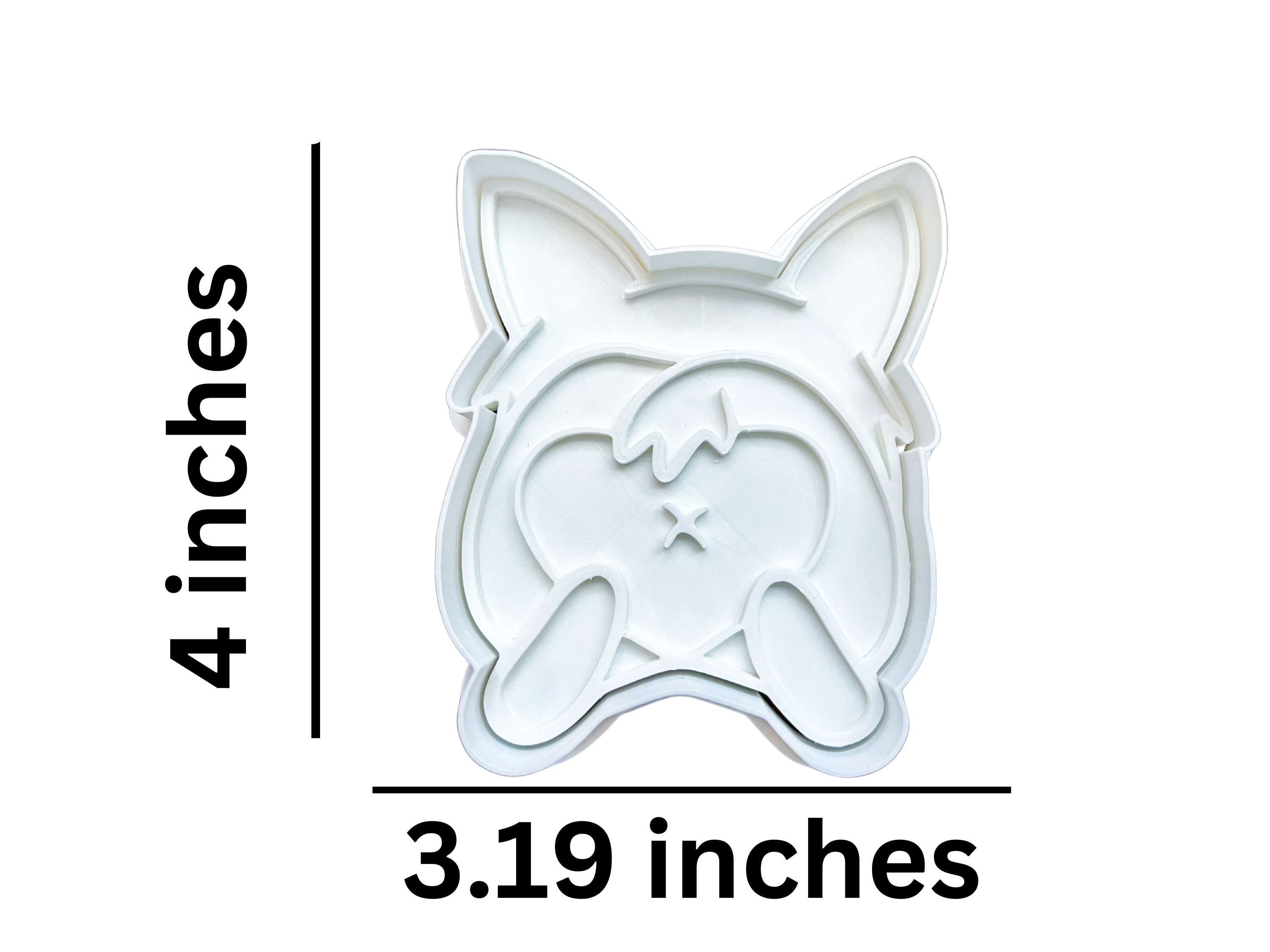 Corgi Butt Cookie Cutter & Stamp Set - 4" Detailed Dog Baking Tool for Cookies, Fondant & Clay Crafts