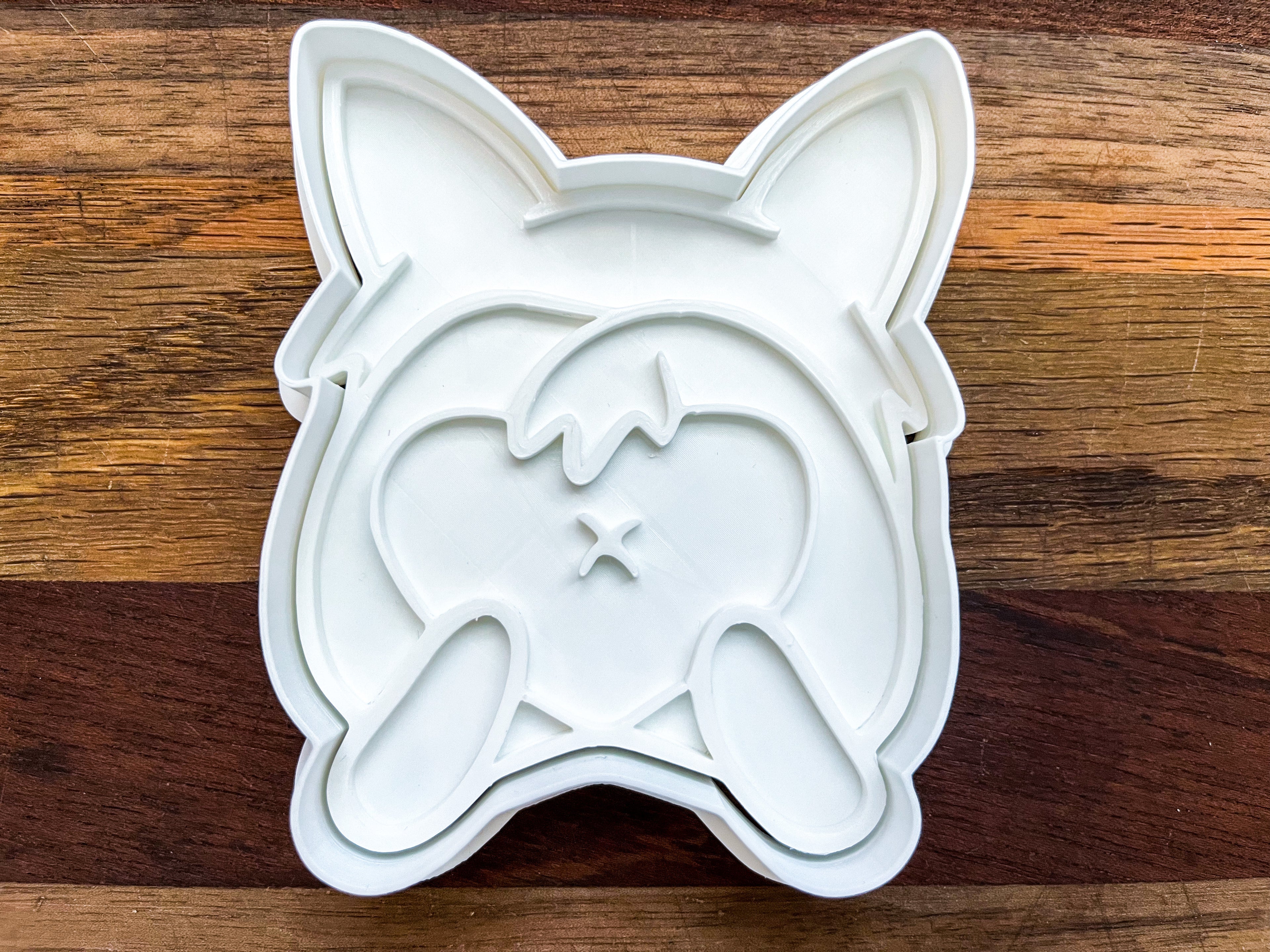 Corgi Butt Cookie Cutter & Stamp Set - 4" Detailed Dog Baking Tool for Cookies, Fondant & Clay Crafts