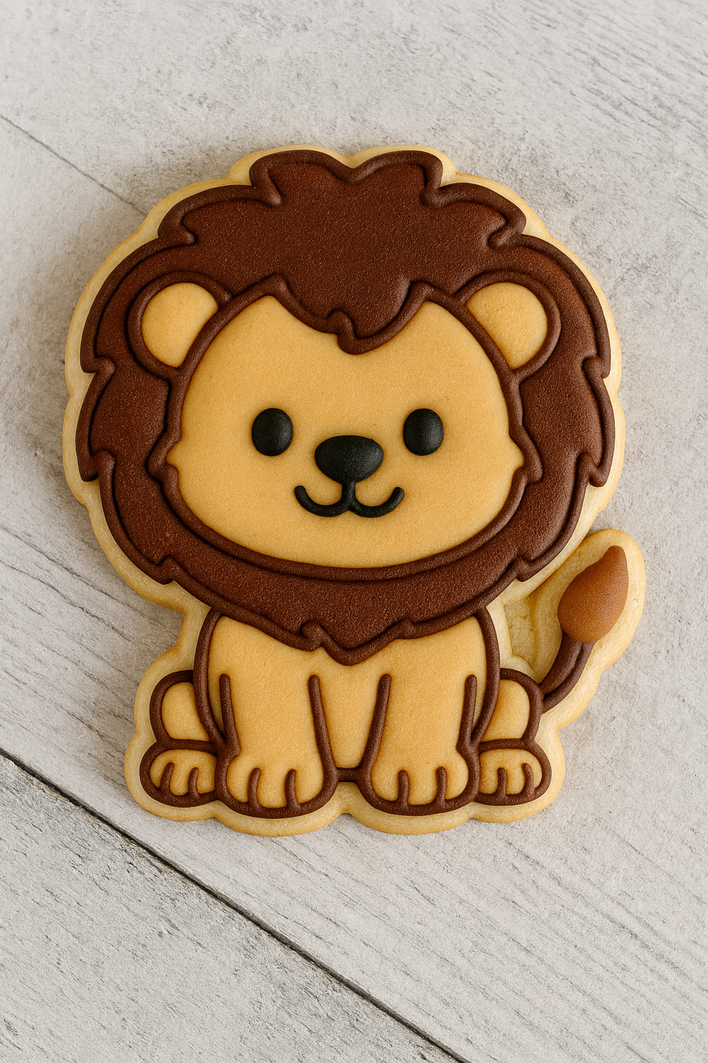 Lion Cookie Cutter and Stamp Set | 3.5" Cute Animal Shaped Baking Tool for Cookies, Fondant & Crafts