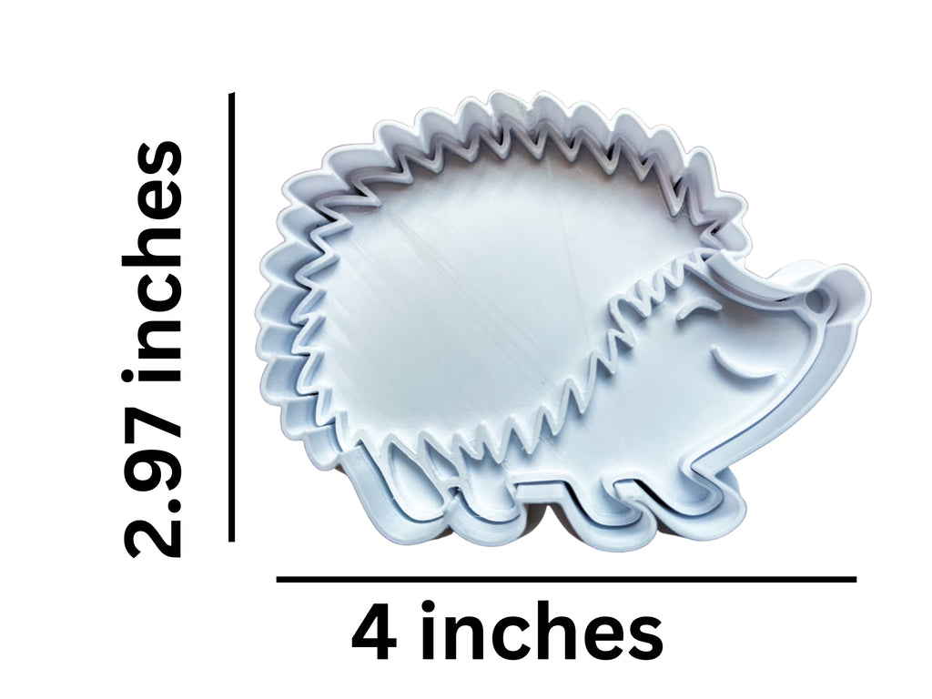Hedgehog Cookie Cutter Stamp with Handle - 4" Detailed Animal Baking Mold for Cookies, Fondant & Clay Crafts